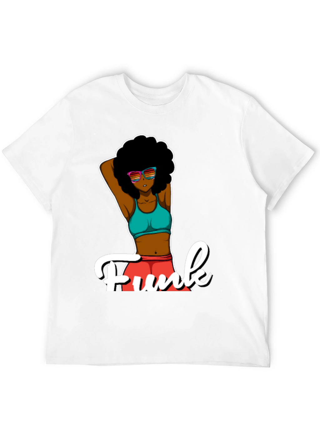 Funky Afro T-Shirt - Black