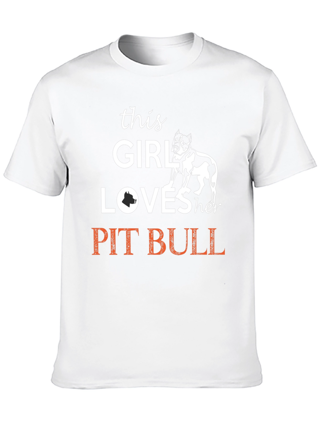 This Girl Loves Her Pit Bull T-Shirt - Black