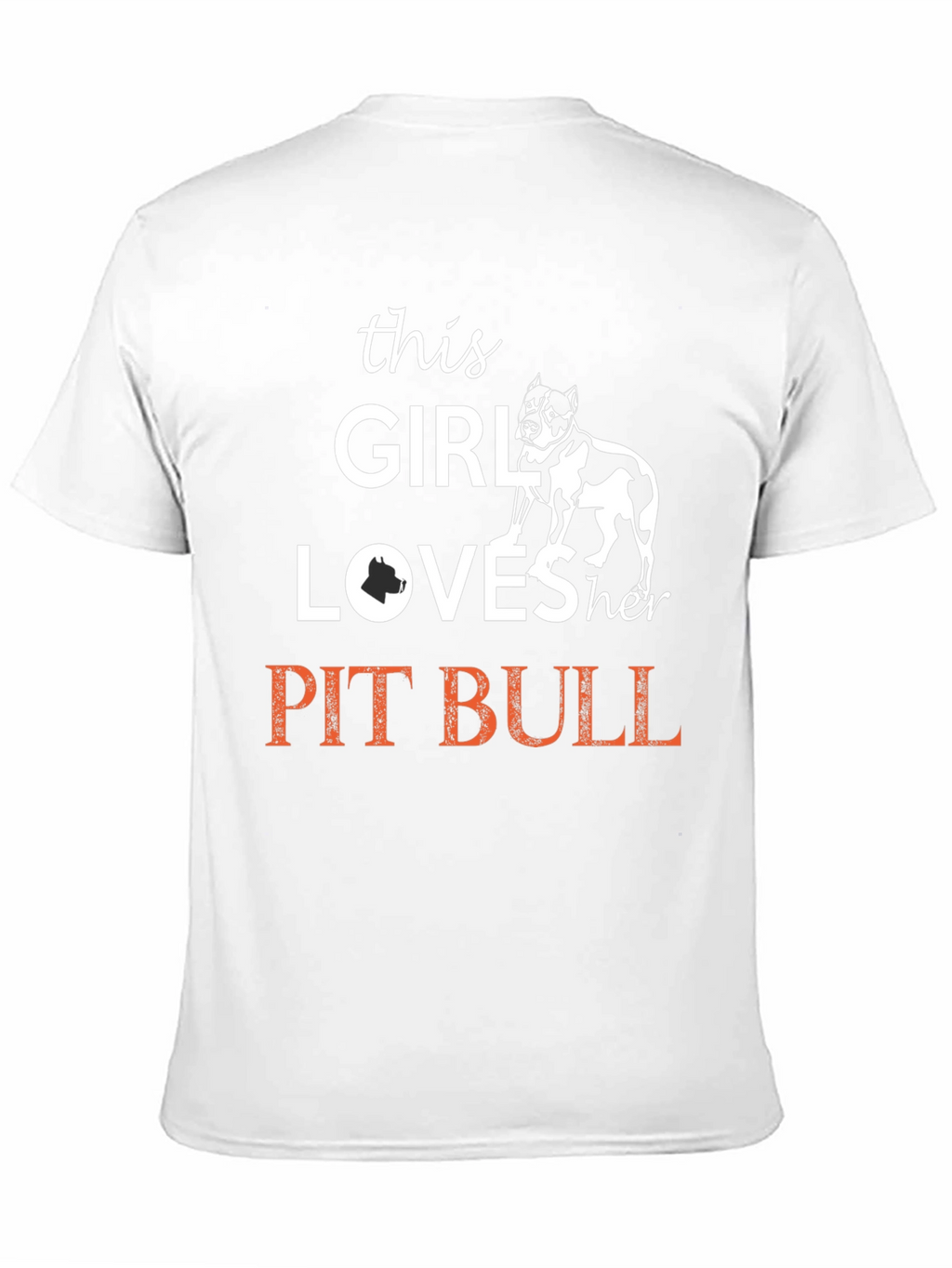 This Girl Loves Her Pit Bull T-Shirt - Black
