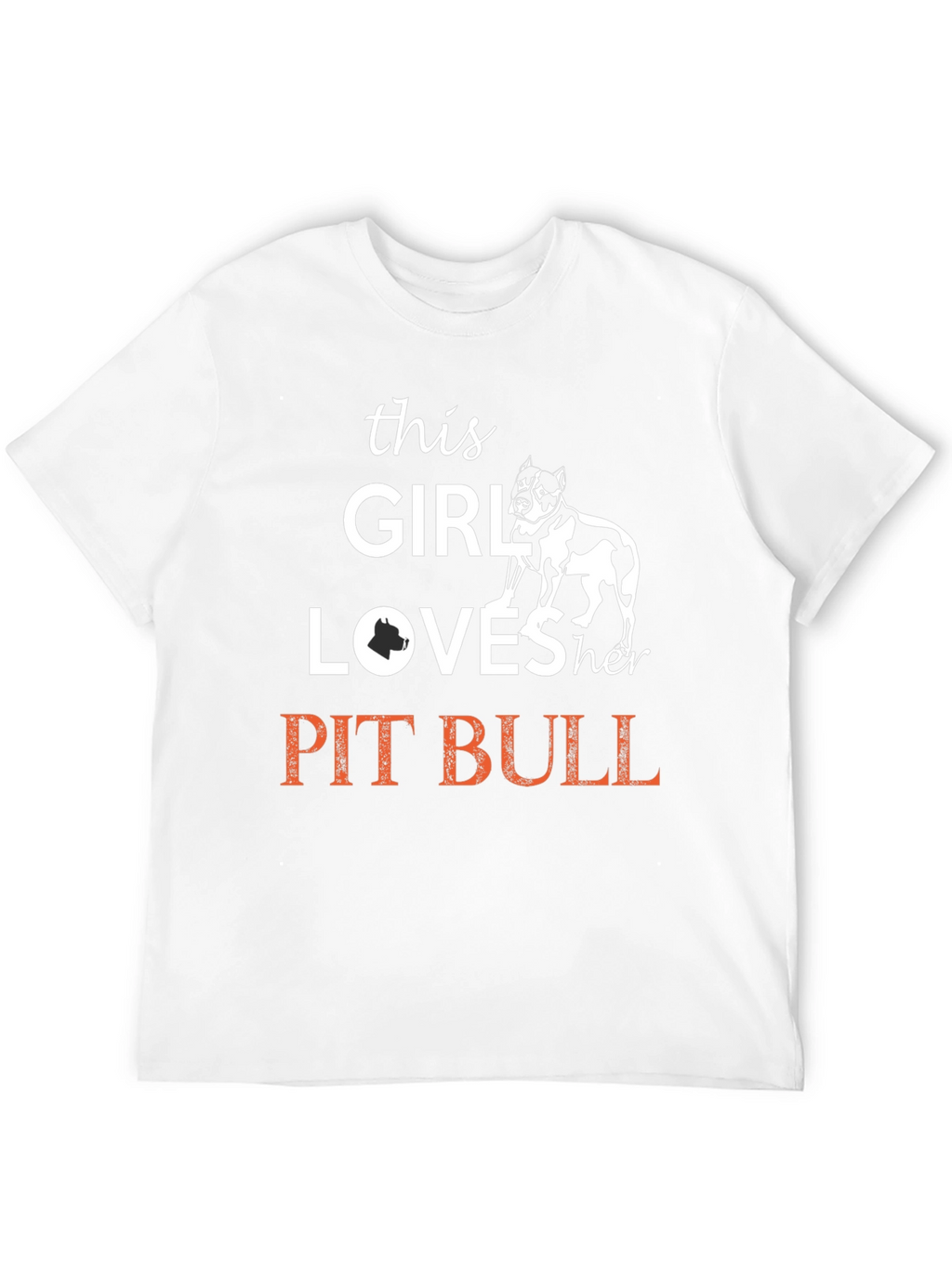 This Girl Loves Her Pit Bull T-Shirt - Black