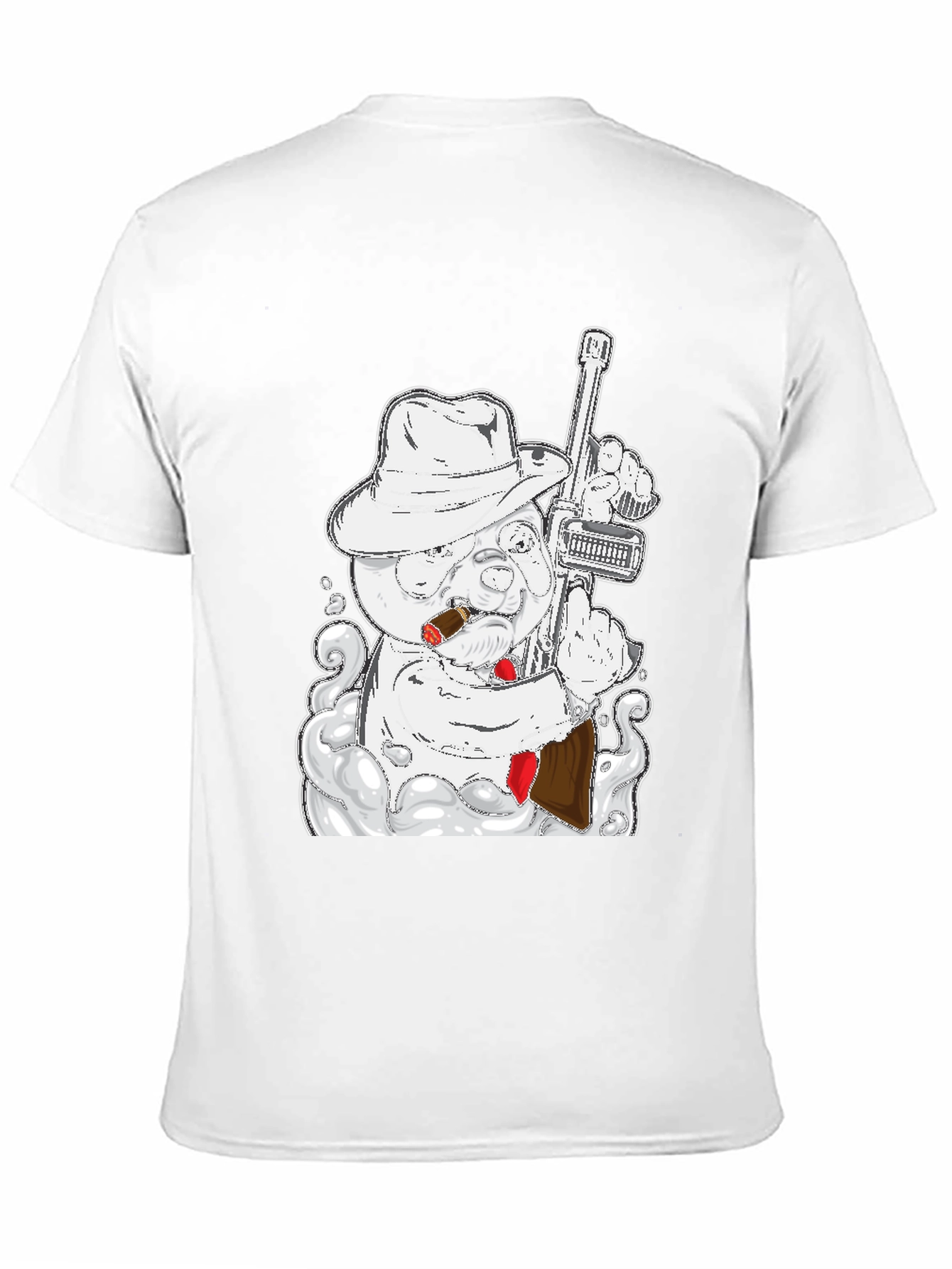 Gangster Bear T-Shirt - Black Cotton Tee