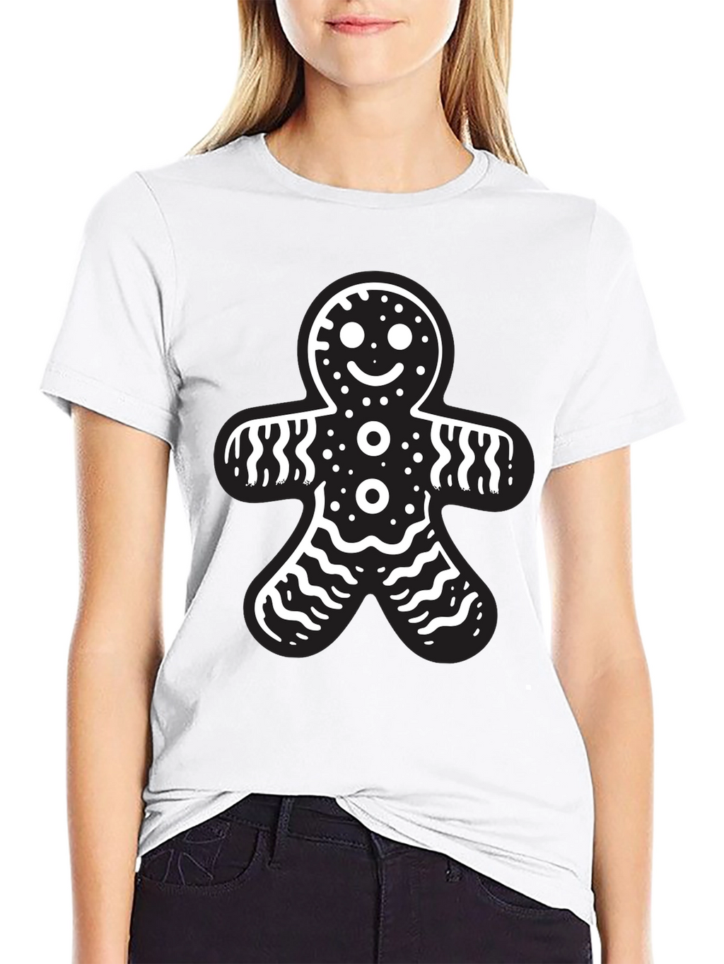 Gingerbread Man Graphic Tee - Holiday Fun