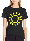 Sunny Day Black T-Shirt - Casual Style