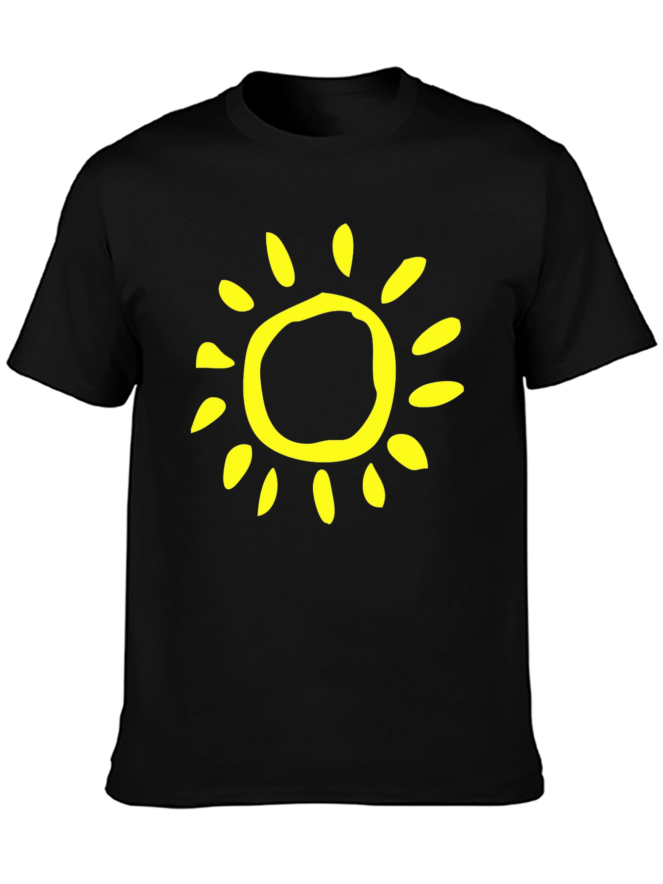 Sunny Day Black T-Shirt - Casual Style
