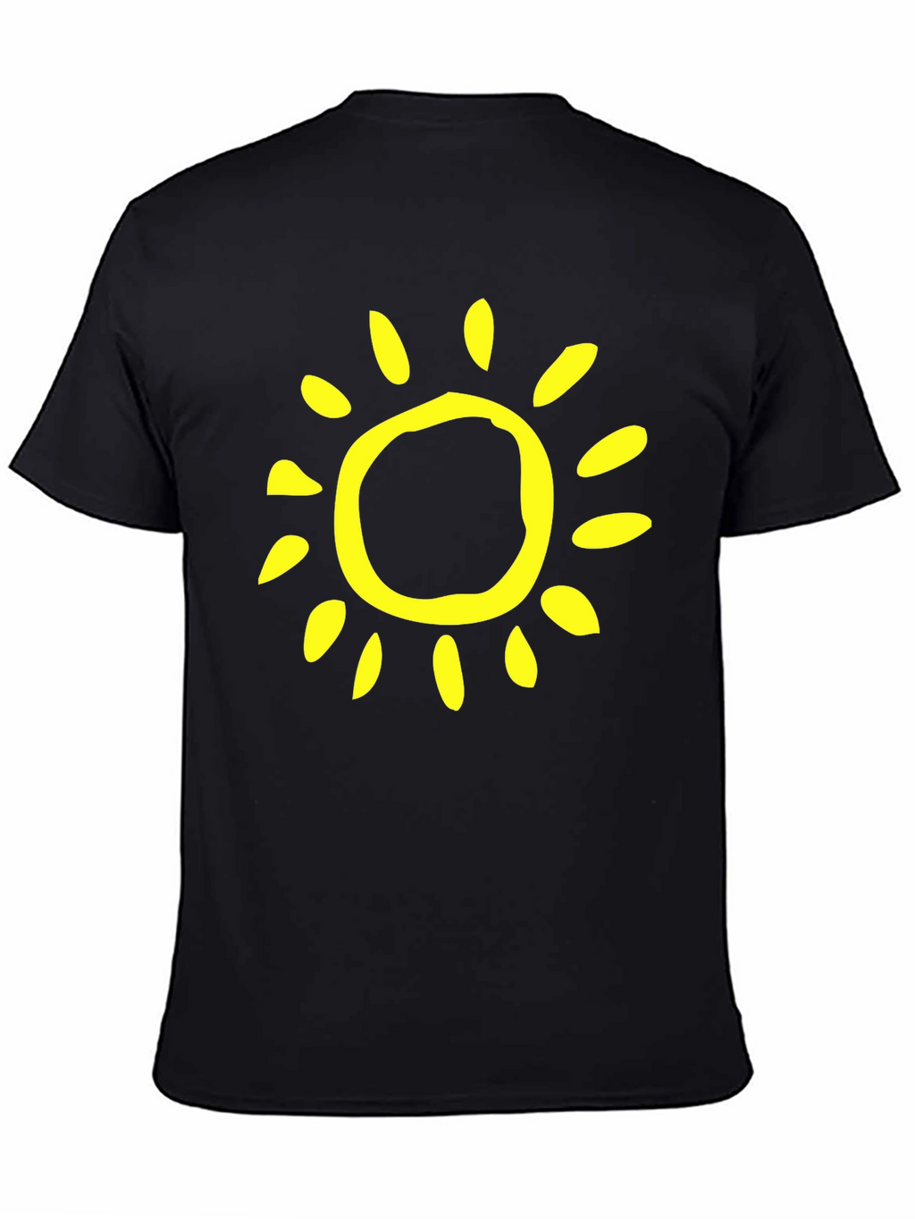 Sunny Day Black T-Shirt - Casual Style