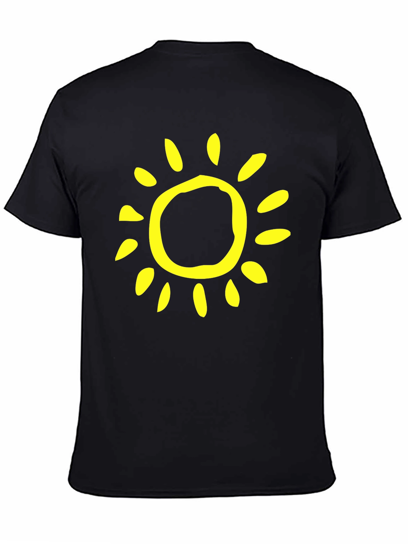 Sunny Day Black T-Shirt - Casual Style