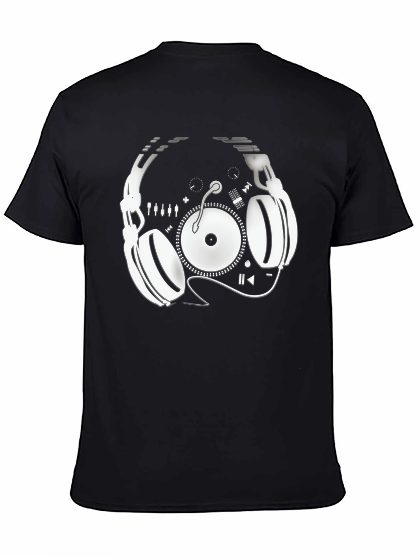 DJ Headphone Turntable Graphic Tee