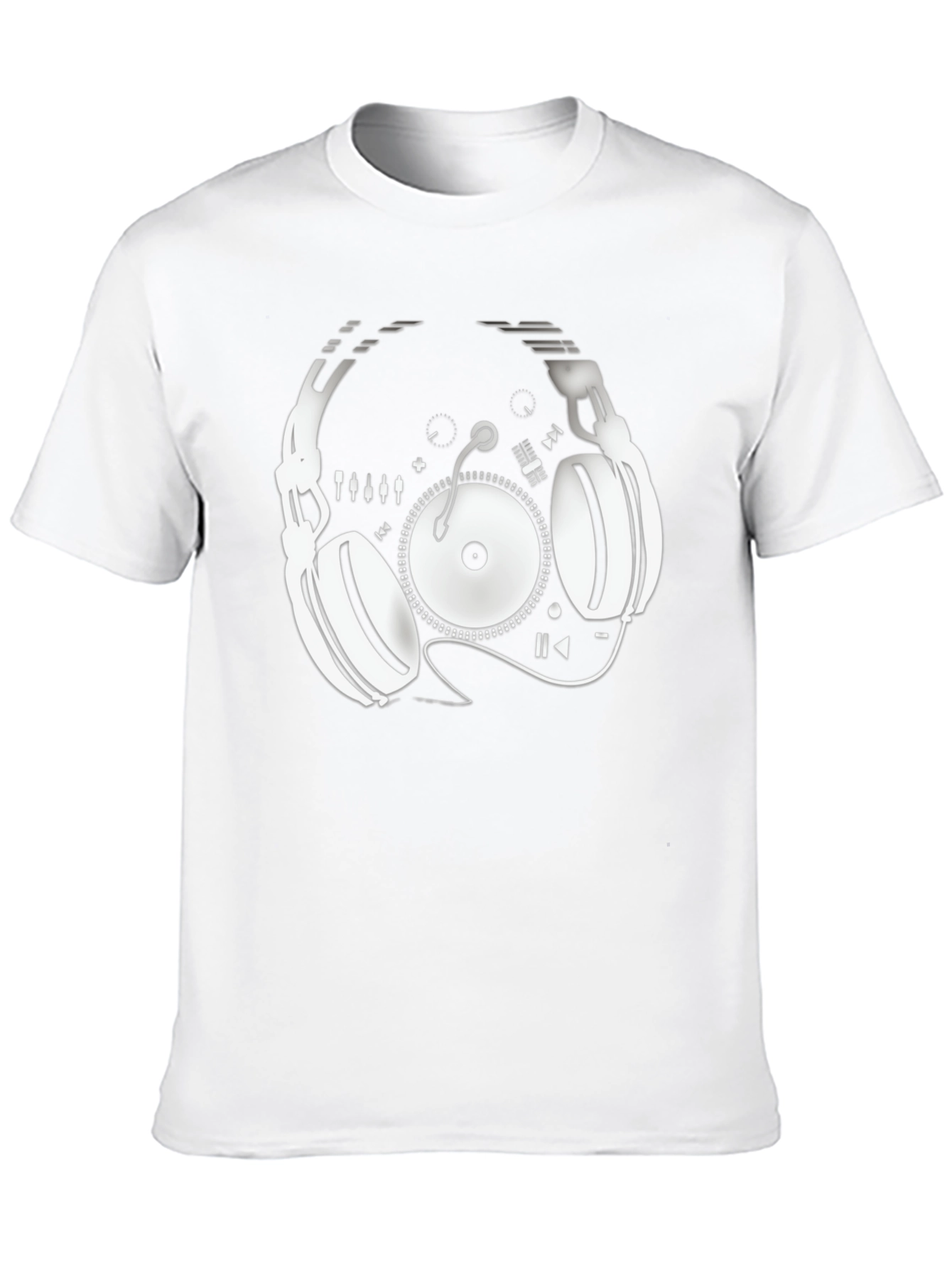 DJ Headphone Turntable Graphic Tee