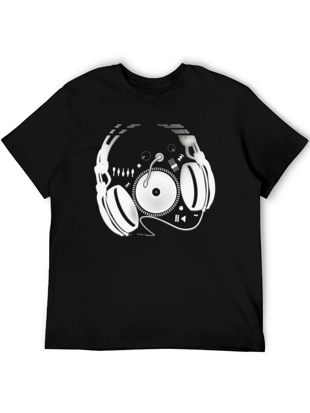 DJ Headphone Turntable Graphic Tee