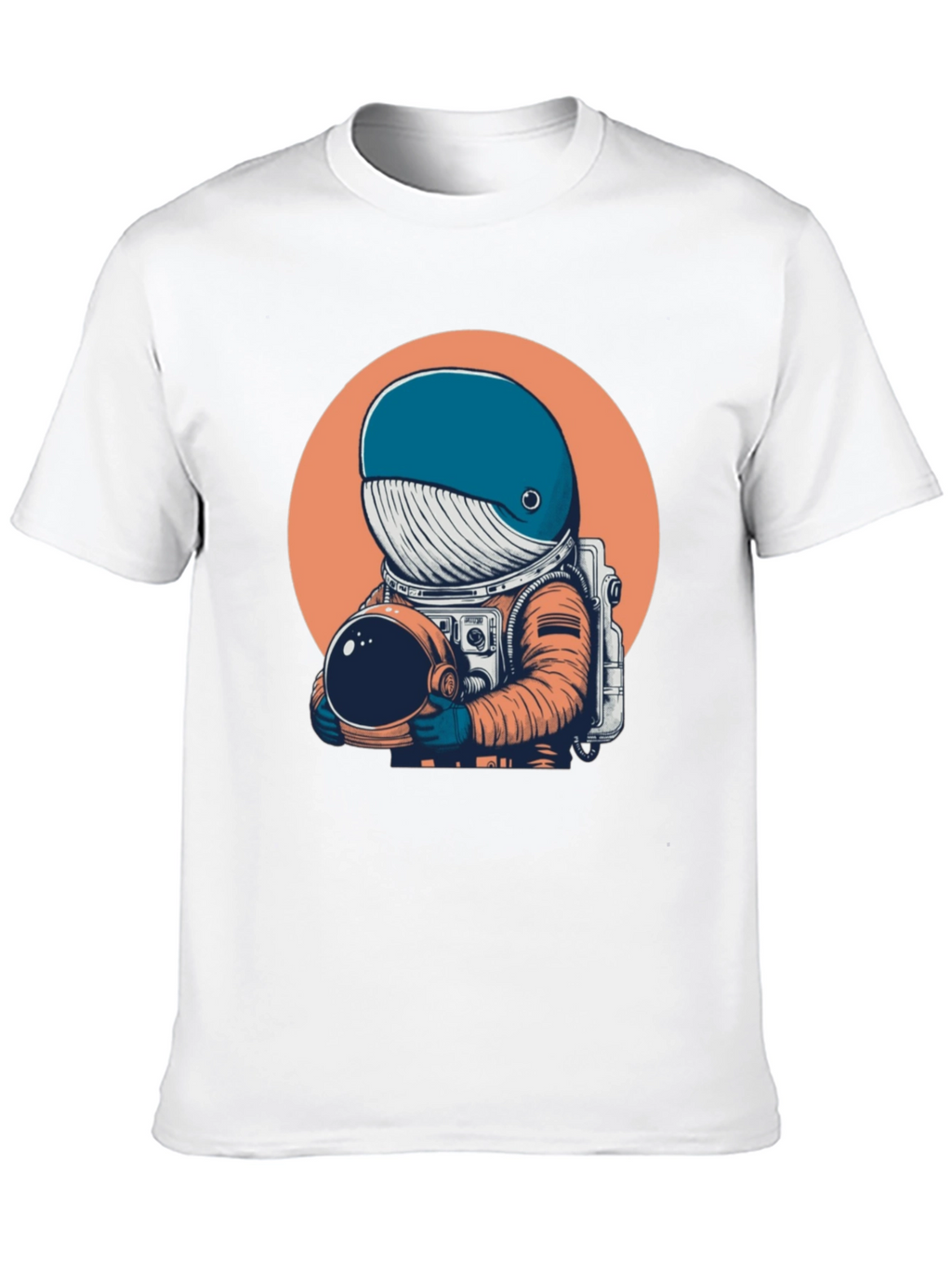 Astronaut Whale Graphic Tee - Unique Space Design T-Shirt