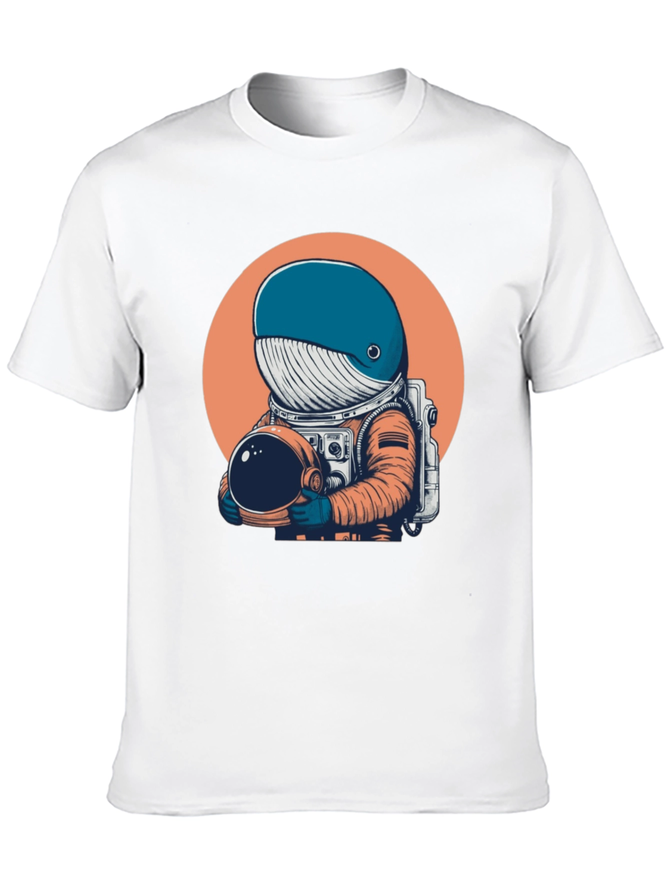 Astronaut Whale Graphic Tee - Unique Space Design T-Shirt