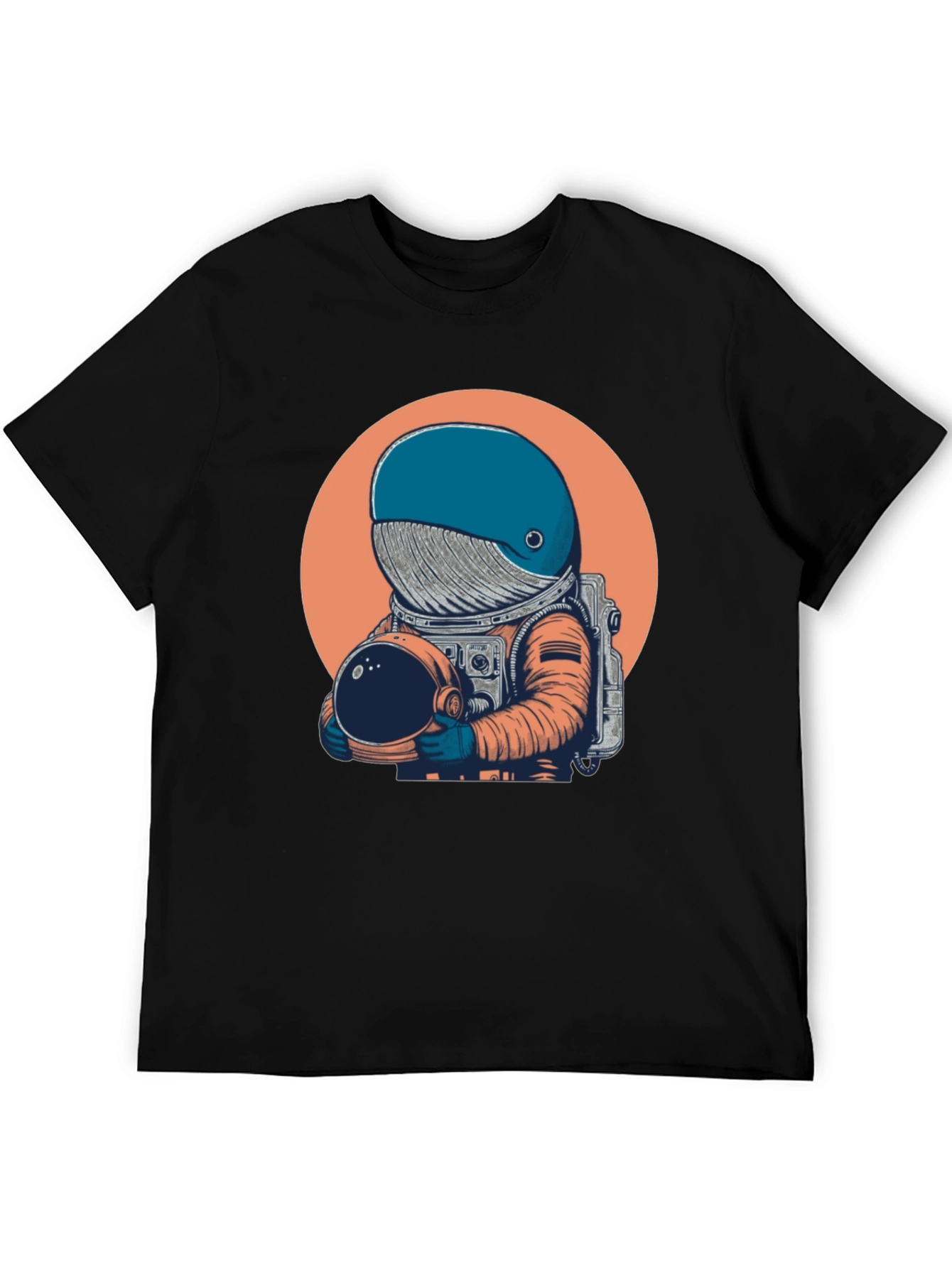 Astronaut Whale Graphic Tee - Unique Space Design T-Shirt