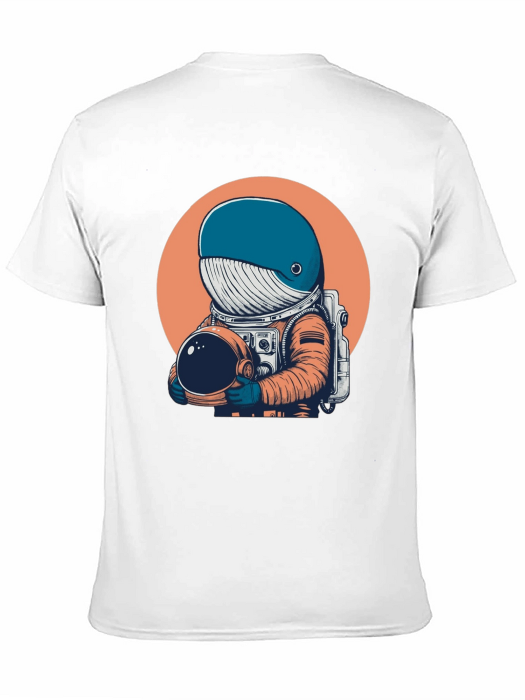 Astronaut Whale Graphic Tee - Unique Space Design T-Shirt