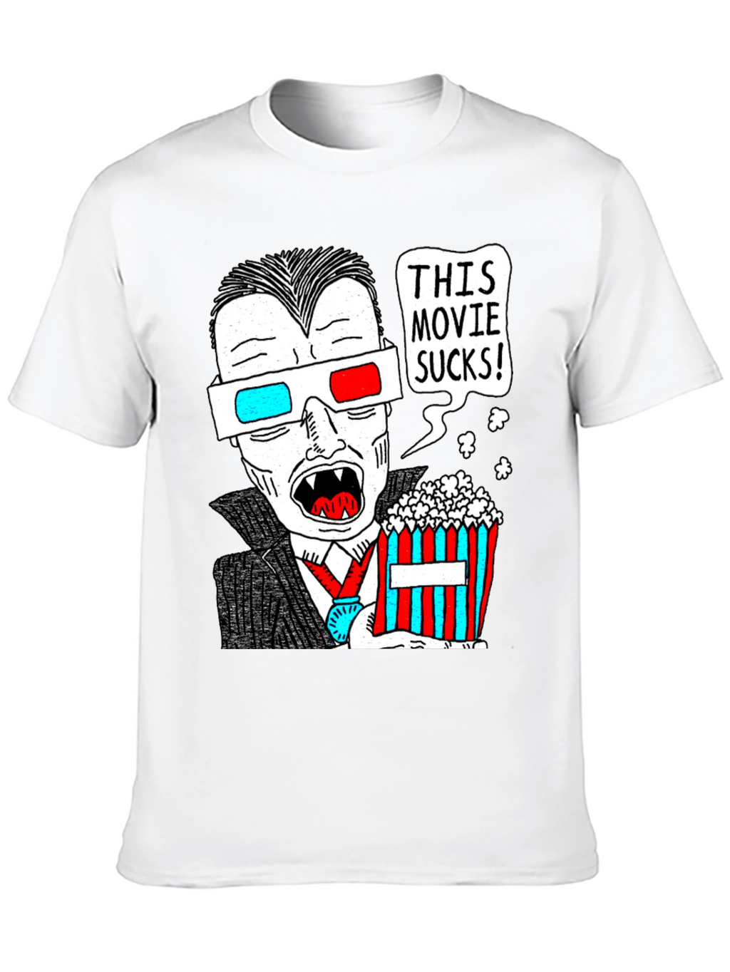 Humorous Vampire Movie Lover T-Shirt