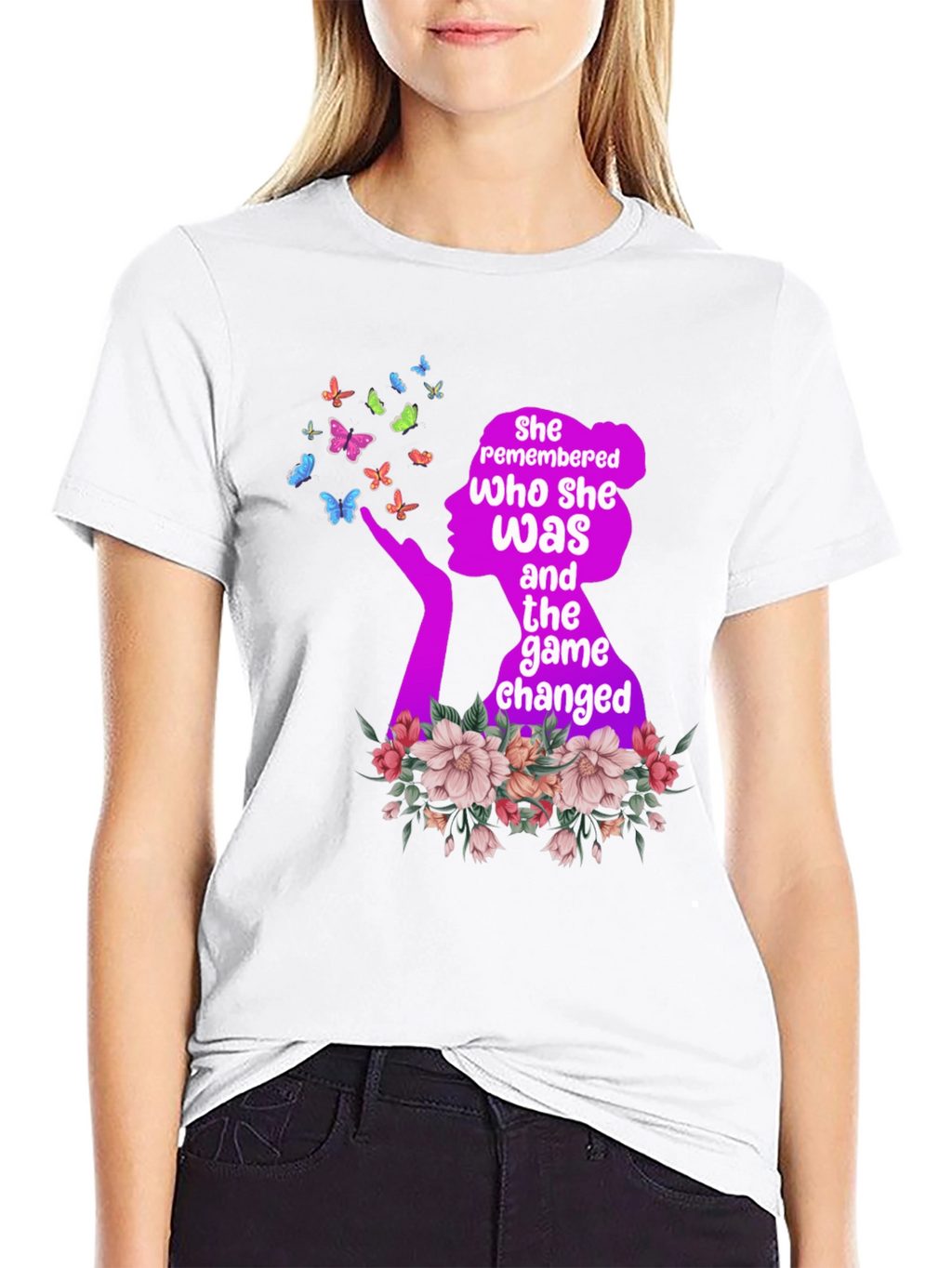 Empowered Womens Tee: Remembered Who She Was T-Shirt