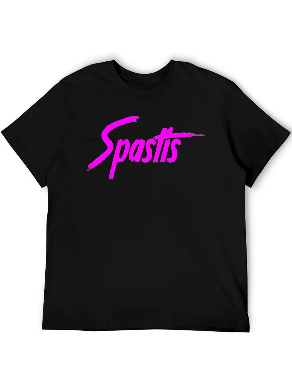 Spastis Graphic T-Shirt - Black Casual Style