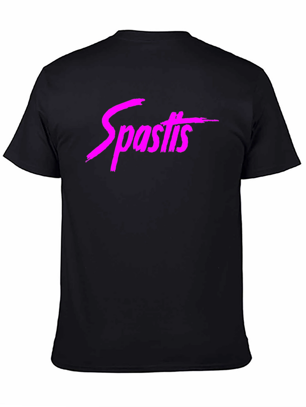 Spastis Graphic T-Shirt - Black Casual Style