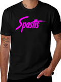 Spastis Graphic T-Shirt - Black Casual Style