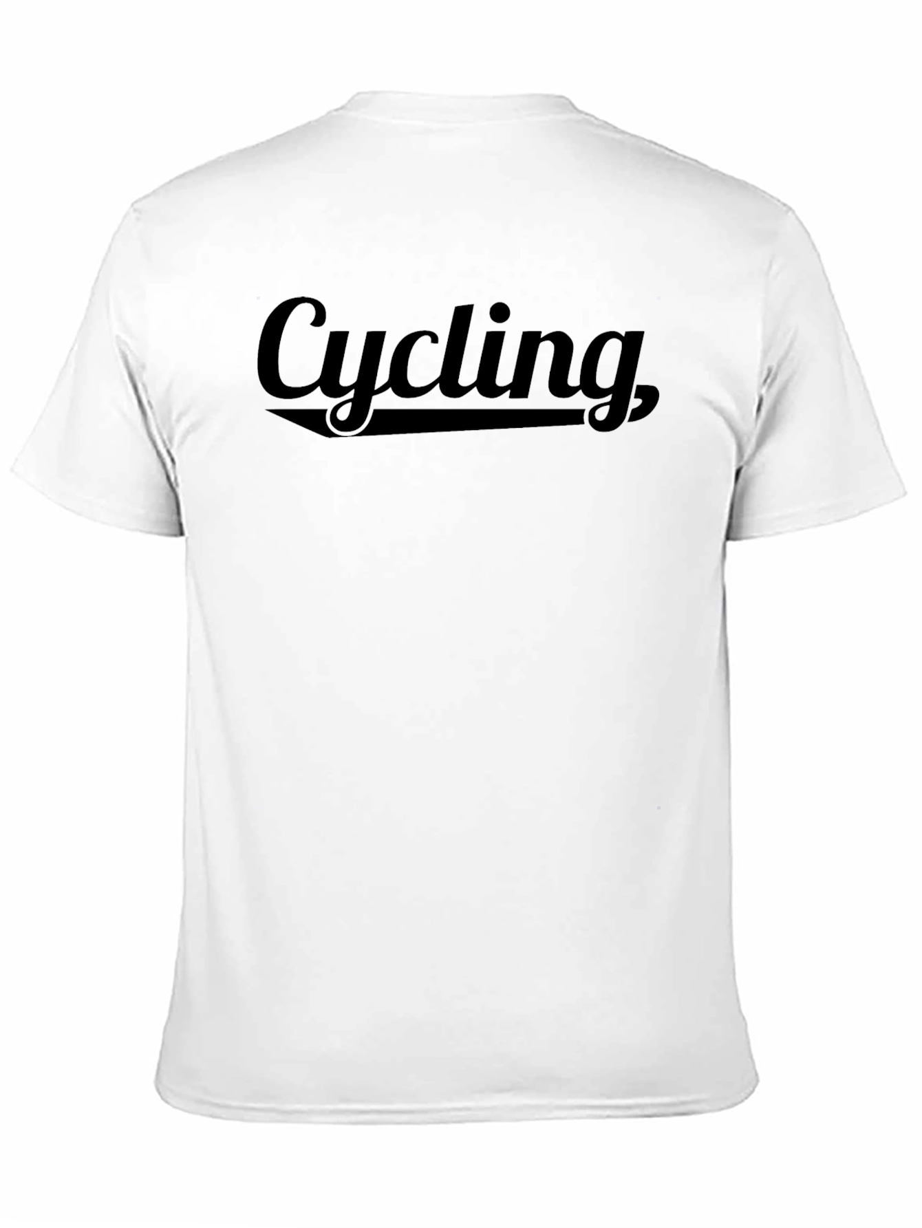 Cycling Graphic T-Shirt - Black Cotton Tee