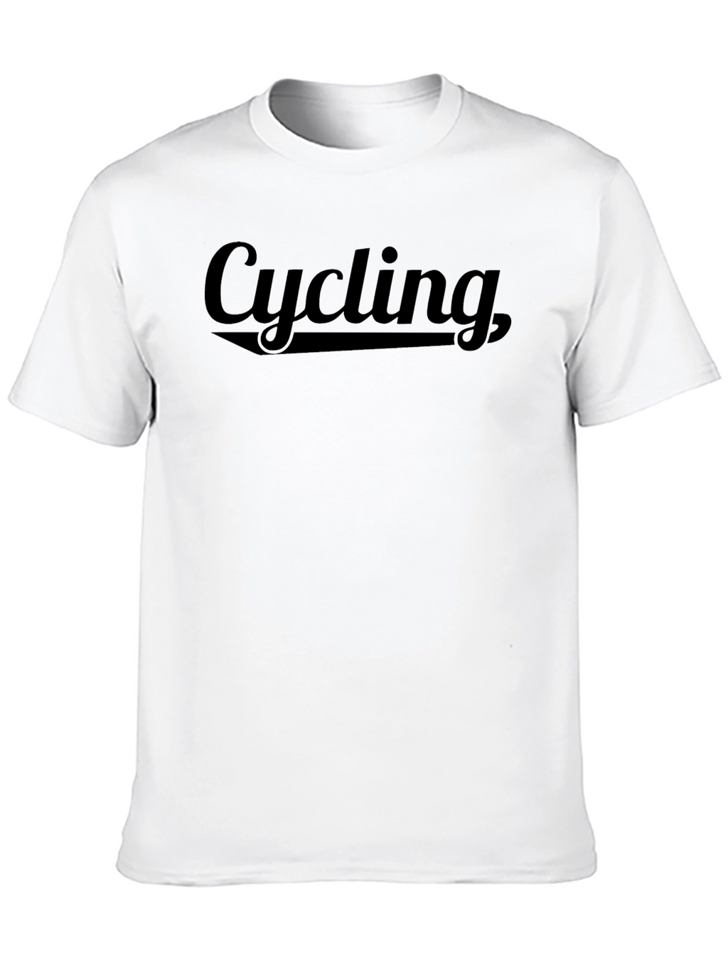 Cycling Graphic T-Shirt - Black Cotton Tee