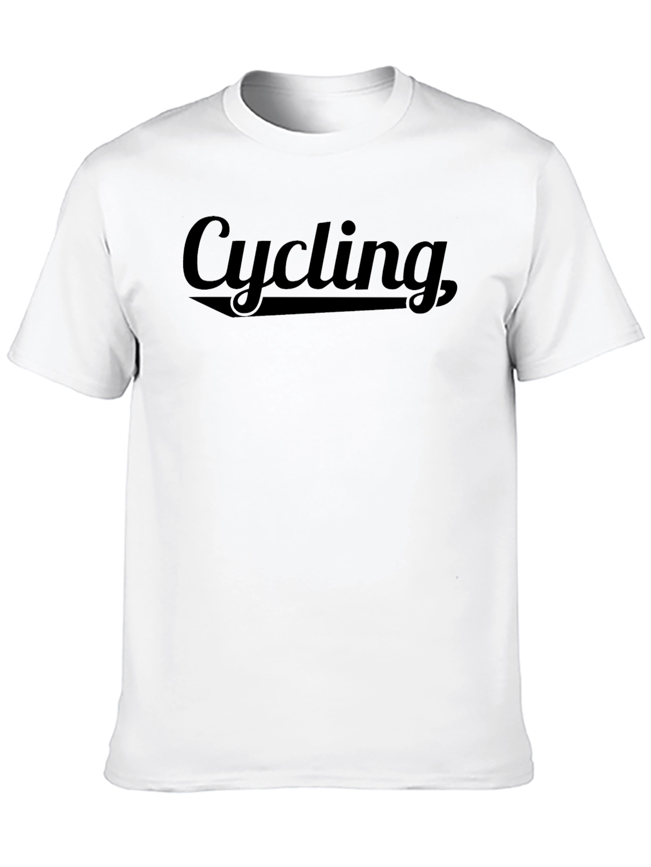 Cycling Graphic T-Shirt - Black Cotton Tee