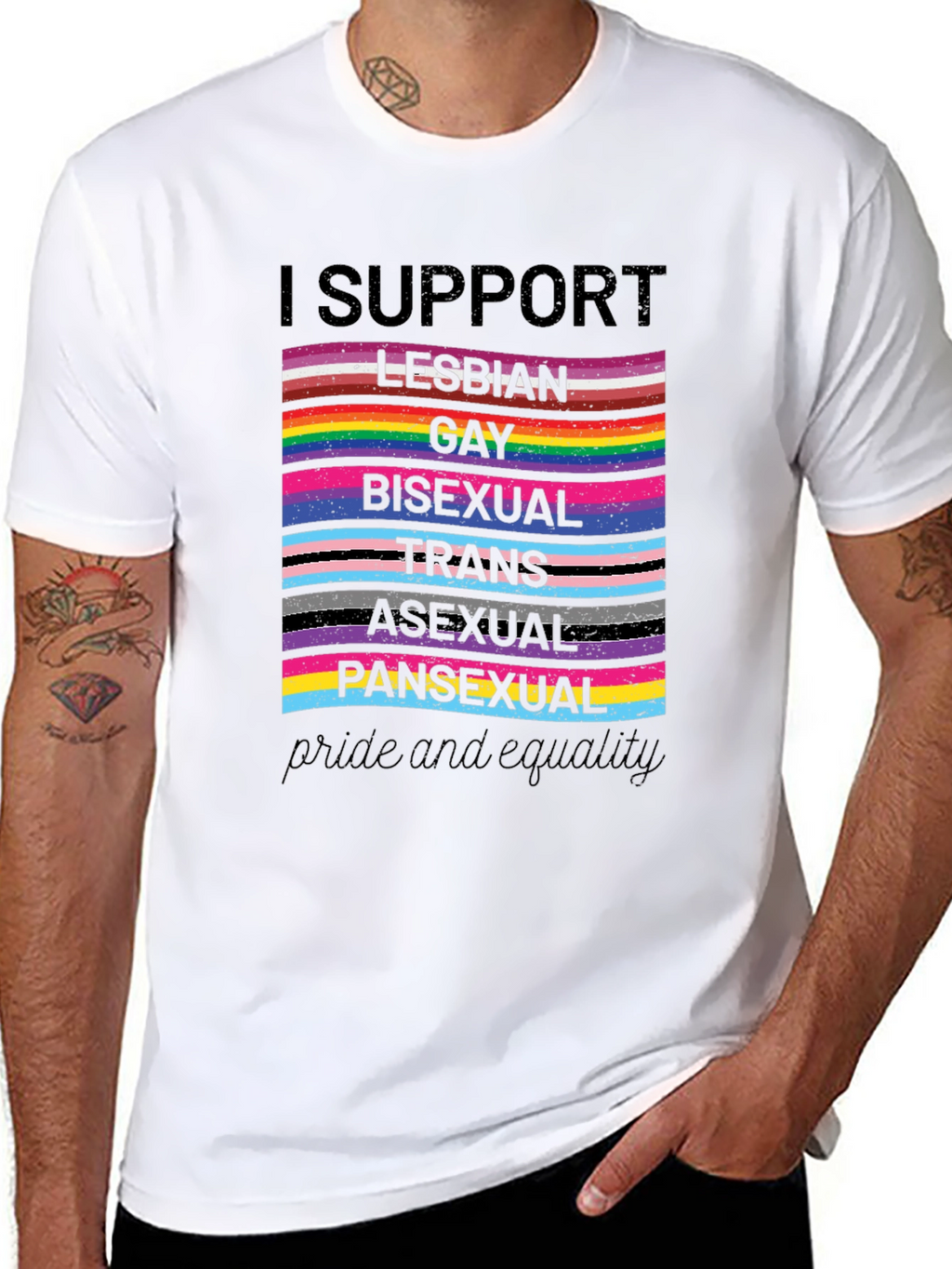 Pride and Equality Support LGBTQ+ T-Shirt