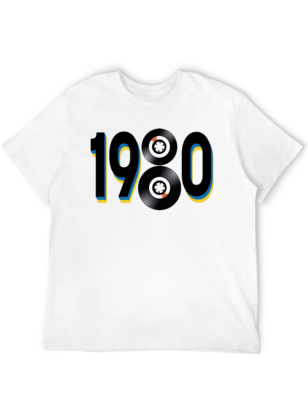 1980s Retro Vinyl Record T-Shirt