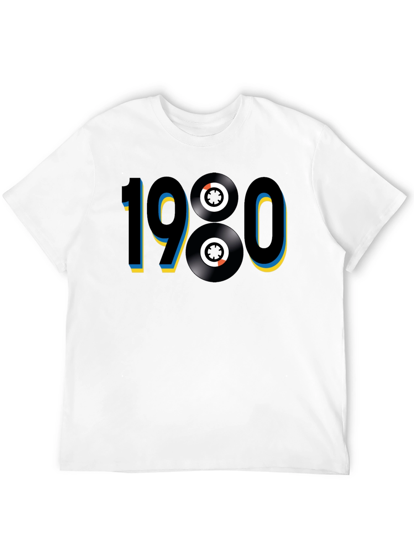 1980s Retro Vinyl Record T-Shirt