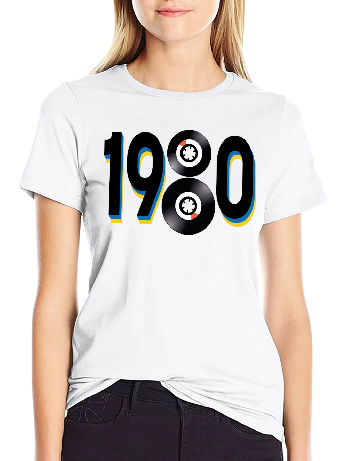 1980s Retro Vinyl Record T-Shirt