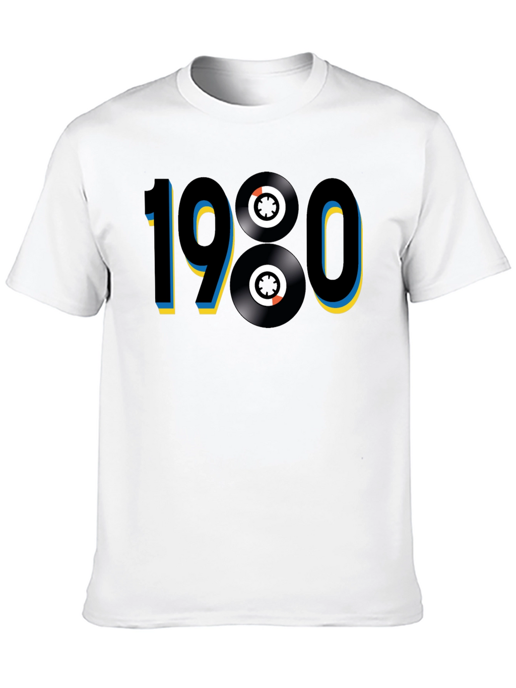 1980s Retro Vinyl Record T-Shirt