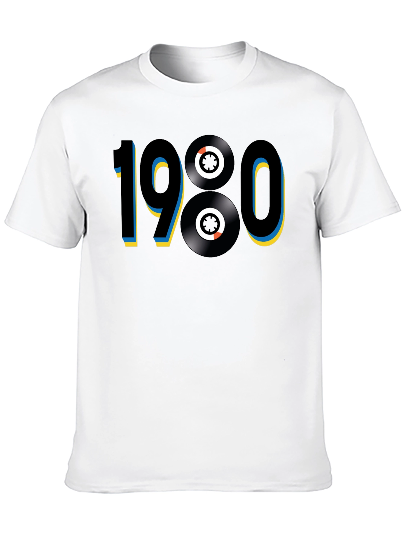 1980s Retro Vinyl Record T-Shirt