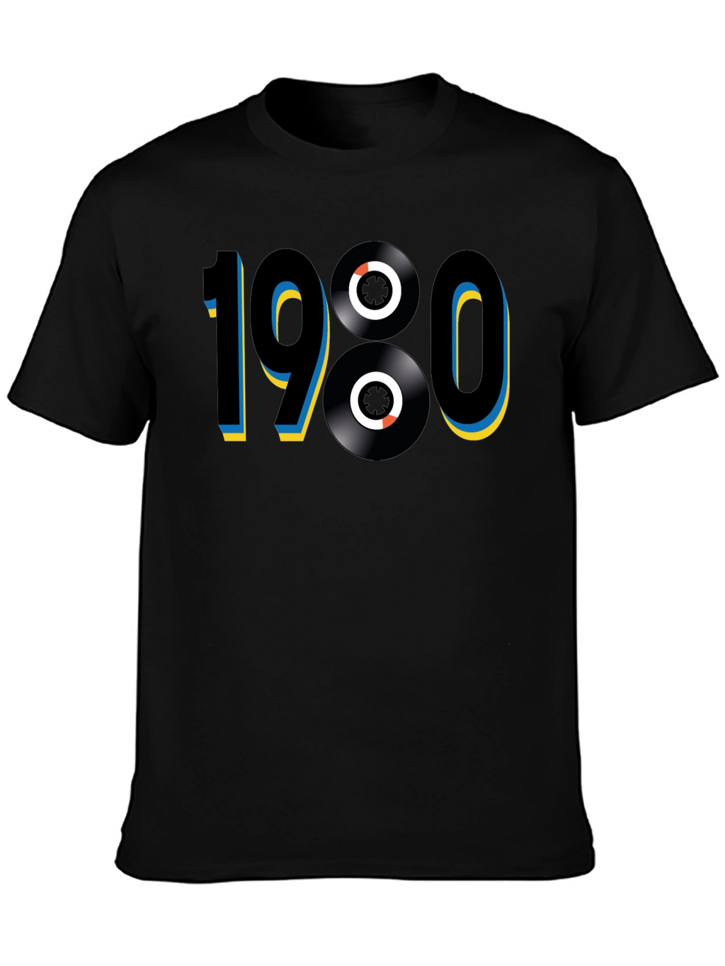 1980s Retro Vinyl Record T-Shirt