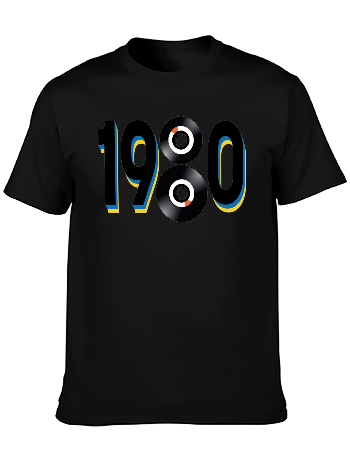 1980s Retro Vinyl Record T-Shirt