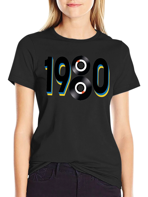 1980s Retro Vinyl Record T-Shirt