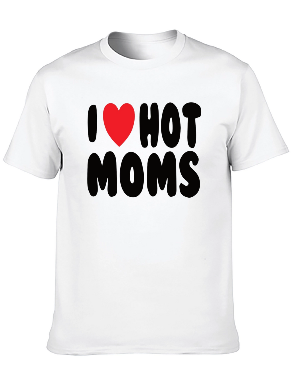 I Heart Hot Moms Graphic Tee - Black T-Shirt