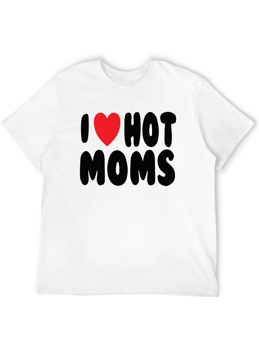 I Heart Hot Moms Graphic Tee - Black T-Shirt