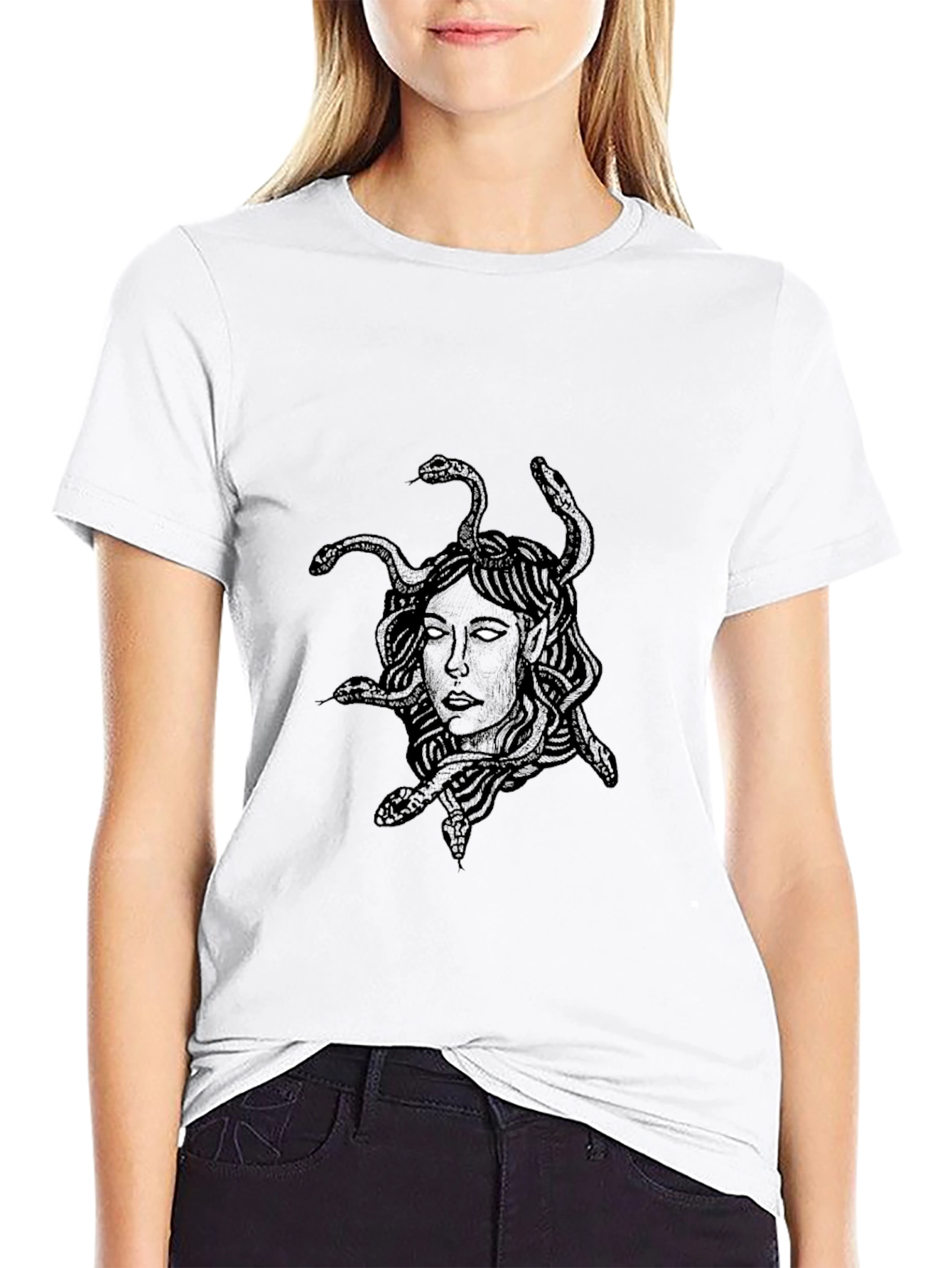Medusa Graphic Black T-Shirt