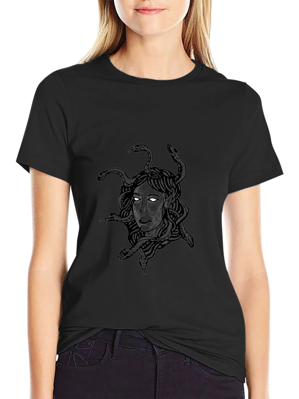 Medusa Graphic Black T-Shirt