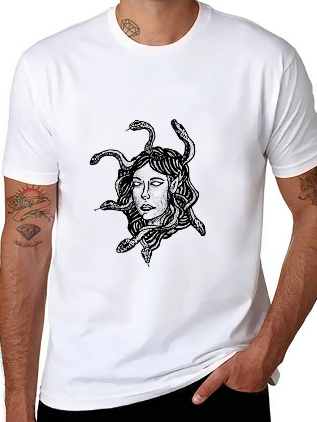 Medusa Graphic Black T-Shirt