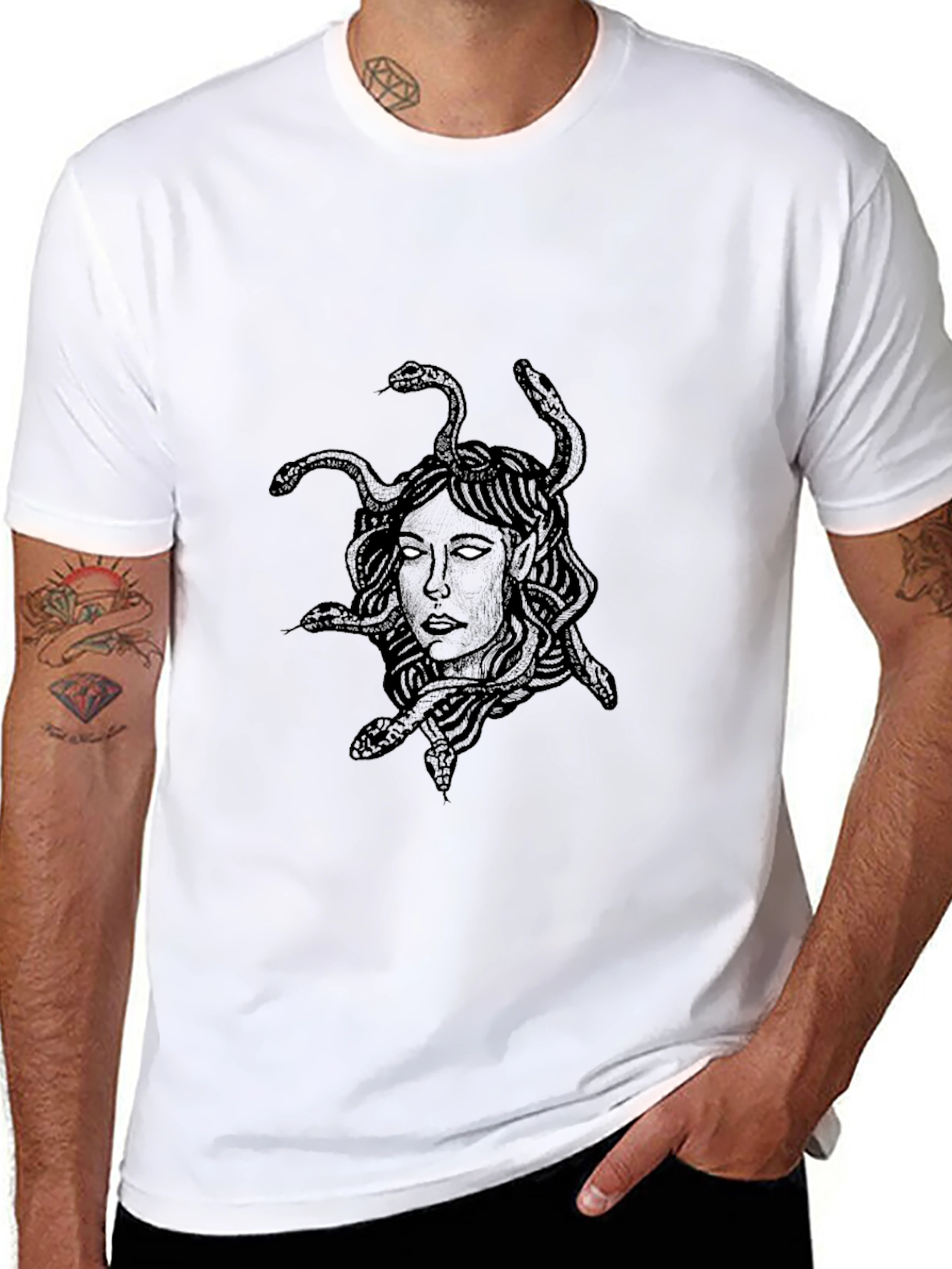 Medusa Graphic Black T-Shirt