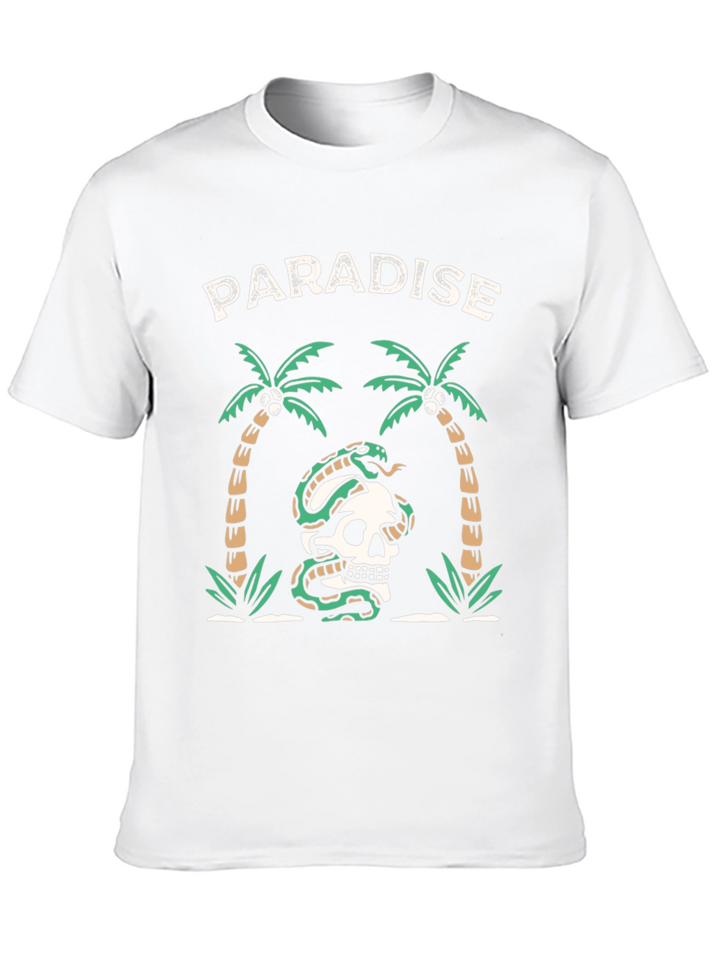 Paradise Skull Graphic T-Shirt