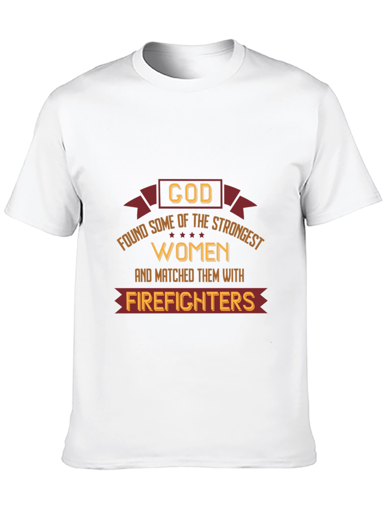 Strong Women Firefighter Tee - Black Graphic T-Shirt