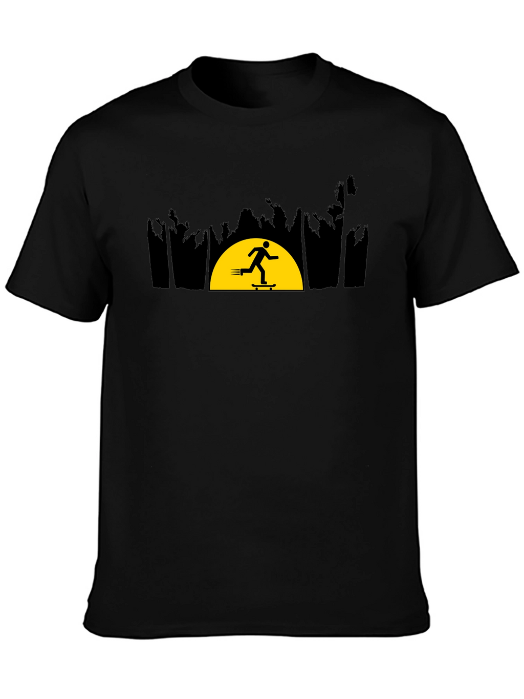 Skateboarder Sunset Graphic Tee