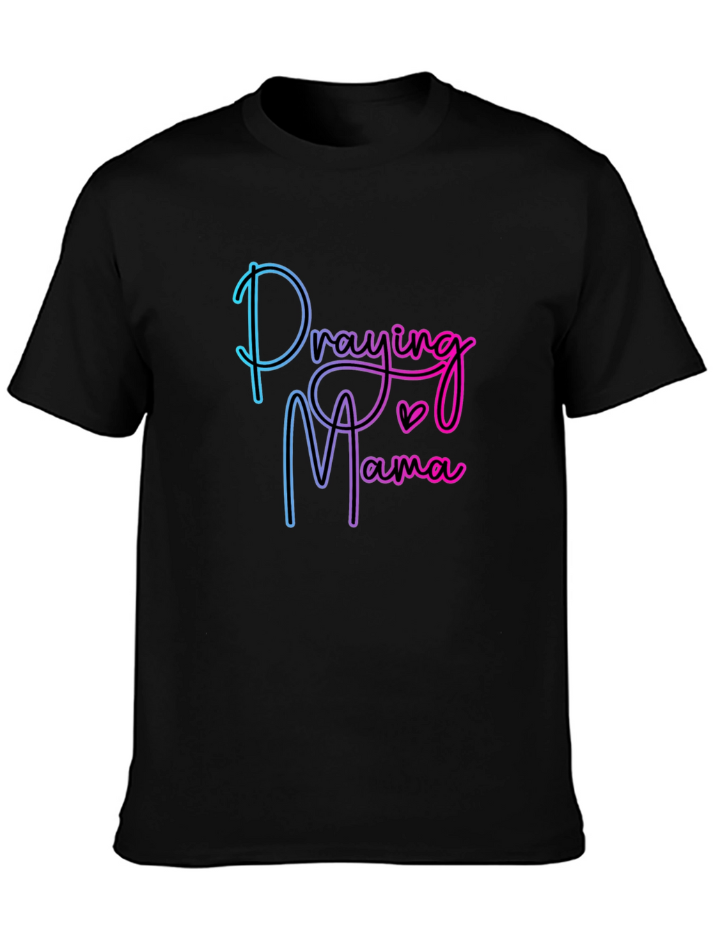 Praying Mama Black T-Shirt