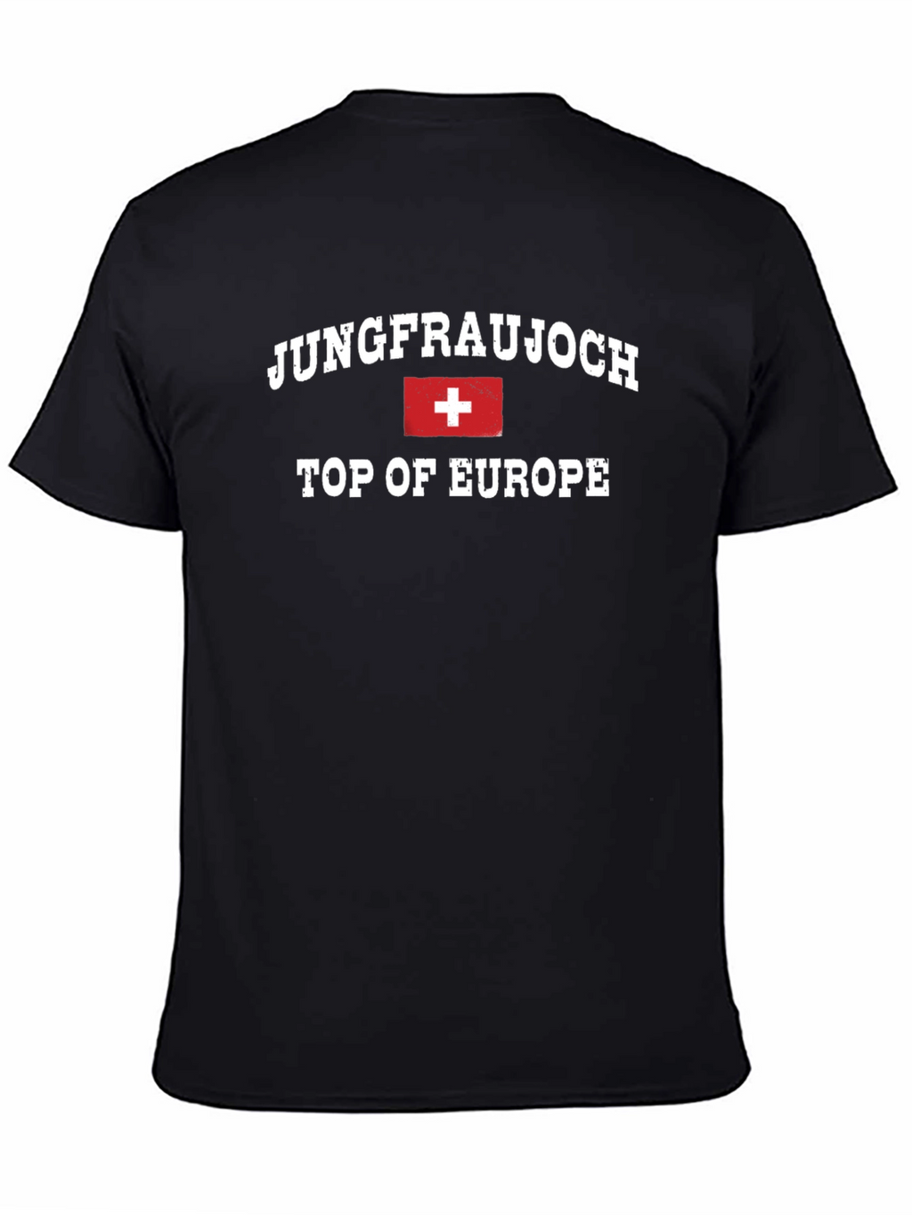 Jungfraujoch Top of Europe Black T-Shirt