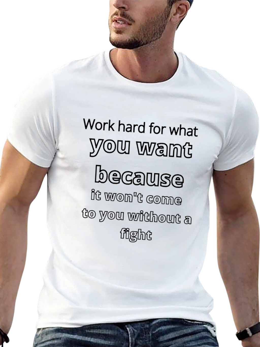 Motivational T-Shirt: Work Hard