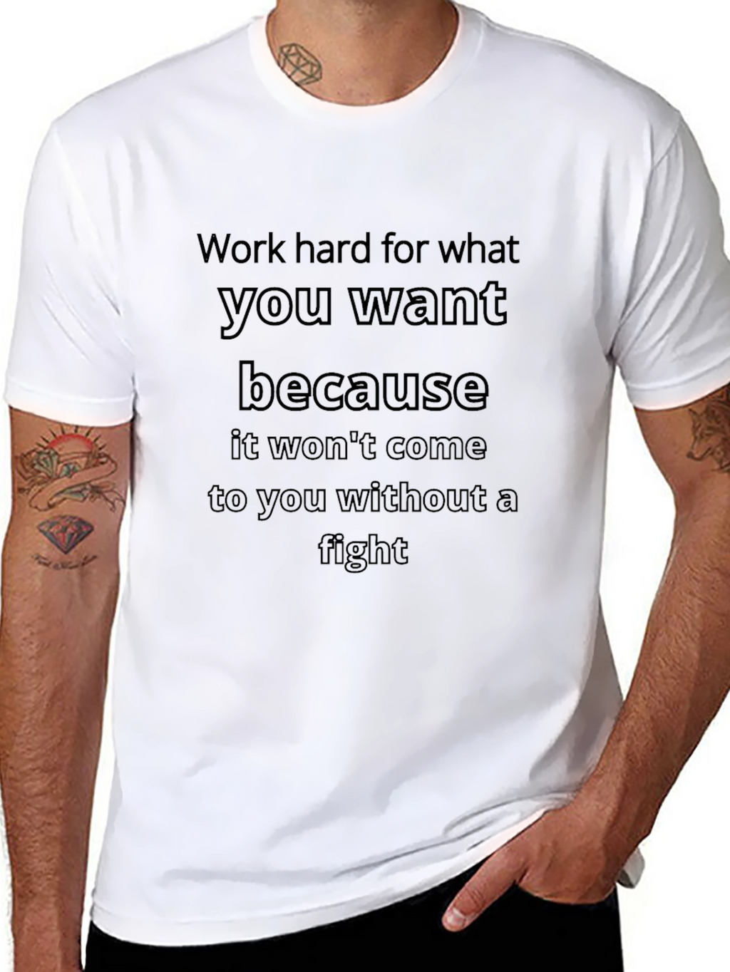 Motivational T-Shirt: Work Hard