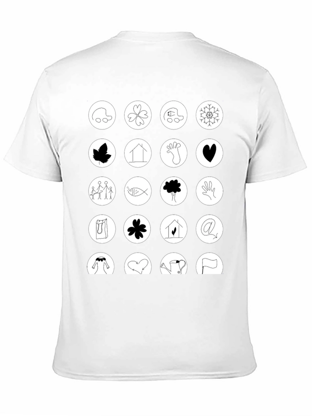 Symbol Art Graphic T-Shirt: Unique Icon Design