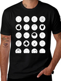 Symbol Art Graphic T-Shirt: Unique Icon Design