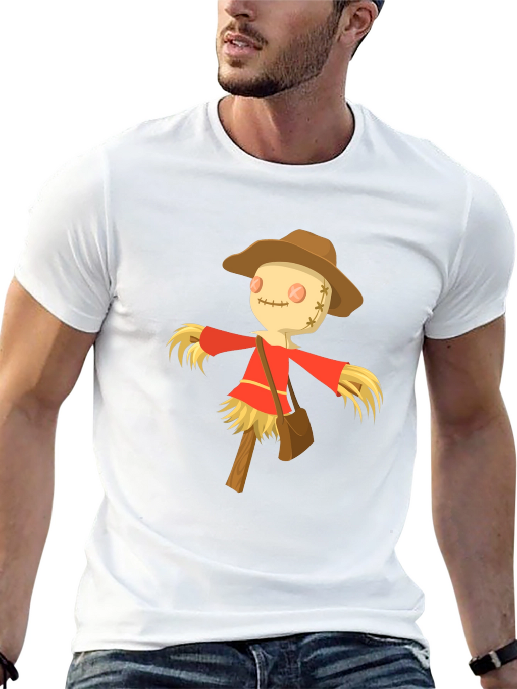 Scarecrow Graphic Tee -  Harvest Festival Ready!